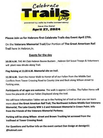 TRAILS DAY FLYER